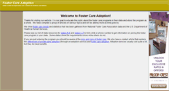 Desktop Screenshot of fostercareadoption.us
