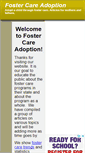 Mobile Screenshot of fostercareadoption.us